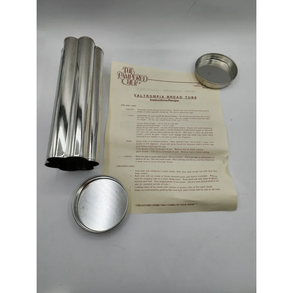 The Pampered Chef Flower Bread Tube Valtrompia Canapé Mold One Size